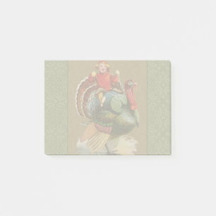 Post-it® Dinde de Thanksgiving Drôle Enfants