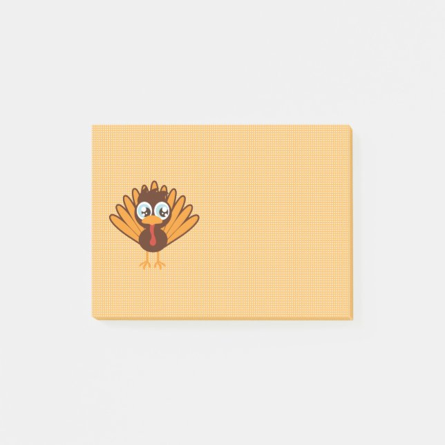 Post-it® Dinde mignonne | Action de grâce |  (Devant)