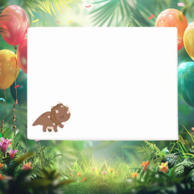 Post-it® Dinosaure Boho Brown (Discover the charm of Brown Boho Dinosaur Post-it Notes! )