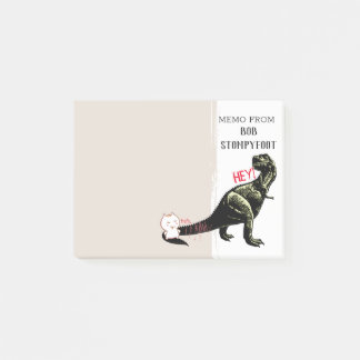 Post-it® Dinosaure de hurlement drôle de T-rex d'éraflure