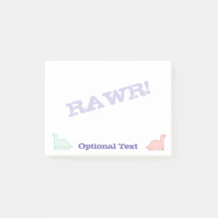 Post-it® Dinosaures mignons couleur pastel