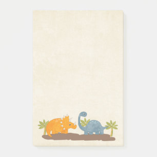 Post-it® Dinosaures mignons Faune préhistorique Notes post-