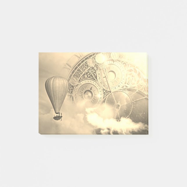 Post-it® Dirigeable de Steampunk (Devant)