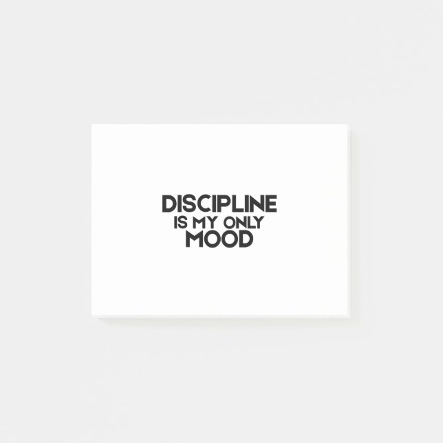 Post-it® Discipline Is My Only Mood Minimalist (Devant)