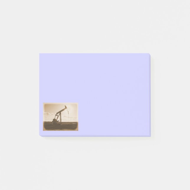 Post-it® Dispositif de pompage de puits de pétrole de sépia (Devant)