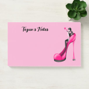 Post-it® Divas de mode personnalisées en rose Stiletto