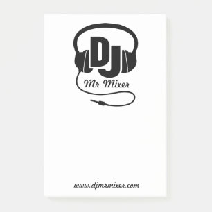 Post-it® DJ casque musique demande de musique post-it notes