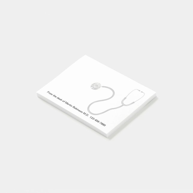 Post-it® Docteur Stethoscope Thème Sticky Notepads (Incliné)