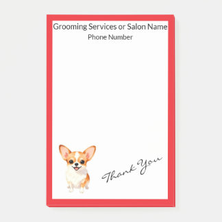 Post-it® Dog Grooming Personalized Luxury Trendy Collection