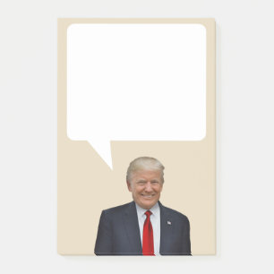 Post-it® Donald Trump dit le Président Speech Bubble des