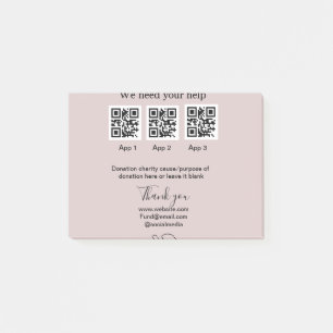 Post-it® Donation Collection conseil pot ajouter votre q r 