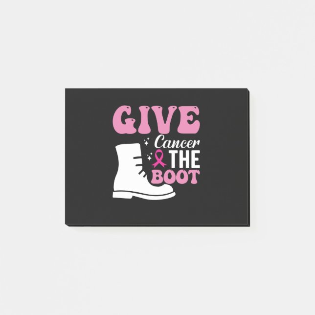 Post-it® donner le cancer de la botte conscience du cancer  (Devant)