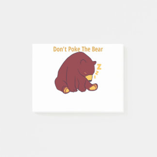 Post-it® don't Poke The Bear - papa ours design