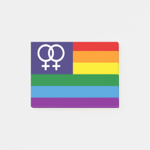 Post-it® Double venus lesbienne Rainbow Pride