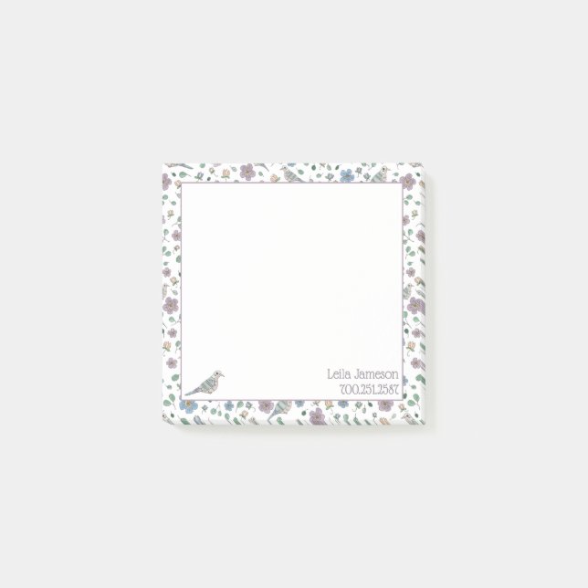 Post-it® Doves et fleurs (Devant)