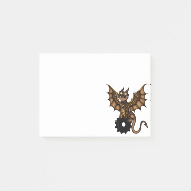 Post-it® Dragon de Steampunk (Devant)