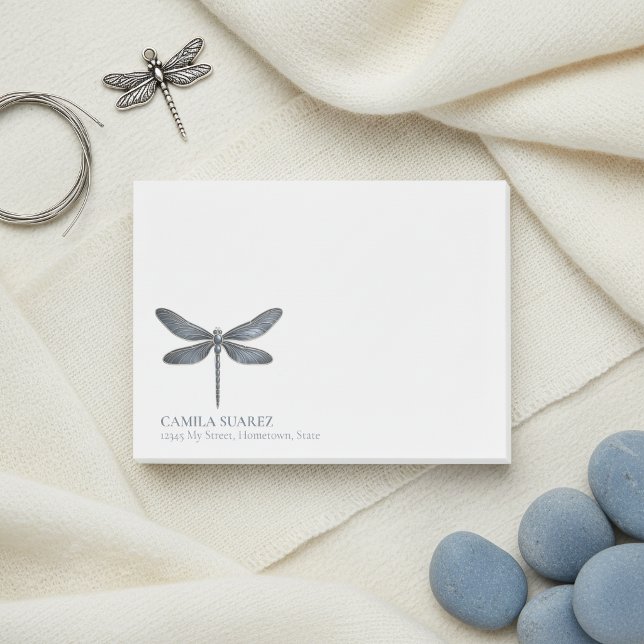 Post-it® Dragonfly Capricieuse Bleu Poussiéreux ID1310 (Créateur téléchargé)
