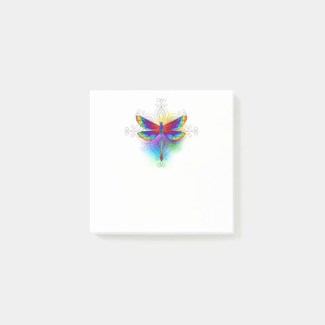 Post-it® Dragonfly en arc-en-ciel (Devant)