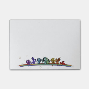 Post-it® Dragons d'arc-en-ciel