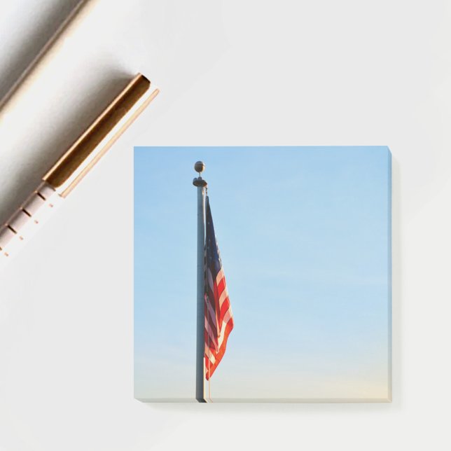 Post-it® Drapeau américain à l'aube (Créateur téléchargé)