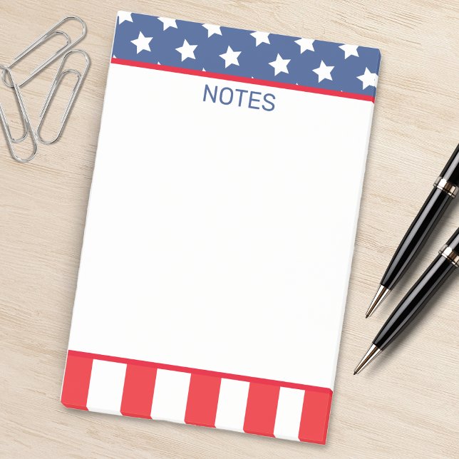 Post-it® Drapeau américain Patriotic Stars & Stripes (usa american flag notepad)