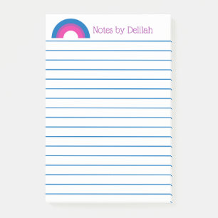 Post-it® Drapeau arc-en-ciel de fierté bisexuelle personnal