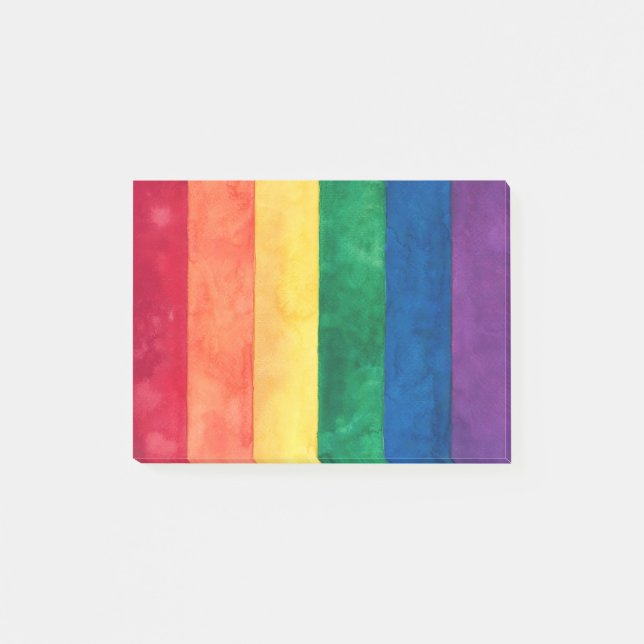Post-it® Drapeau arc-en-ciel gay pride (Devant)