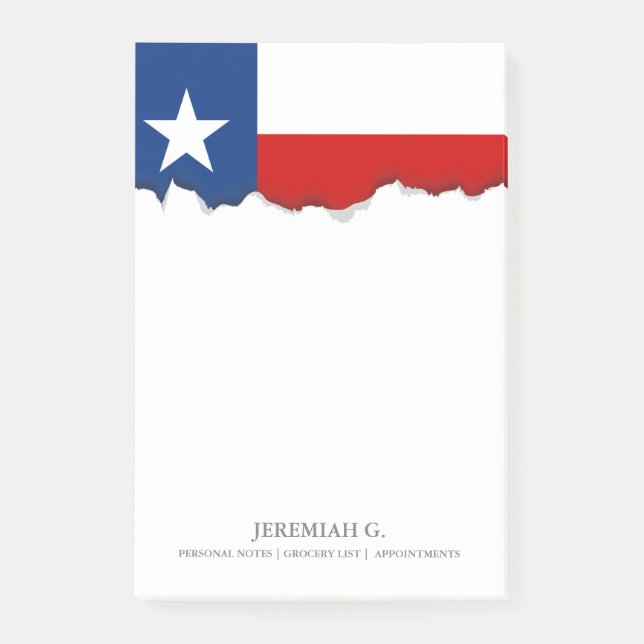 Post-it® Drapeau classique d'état du Texas (Devant)