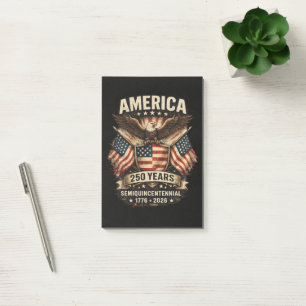 Post-it® Drapeau d'anniversaire 250 ans d'Amérique USA