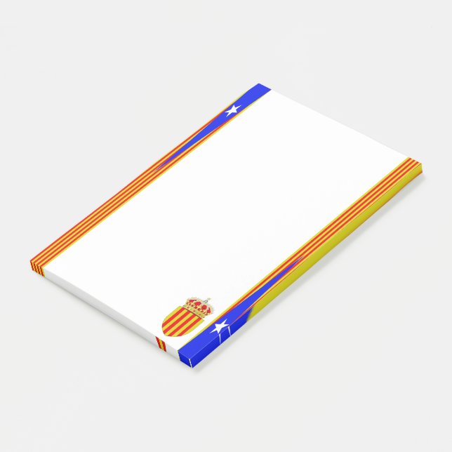 Post-it® Drapeau de la Catalogne (Incliné)