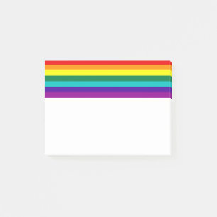 Post-it® Drapeau de la Fierté arc-en-ciel 7 bandes