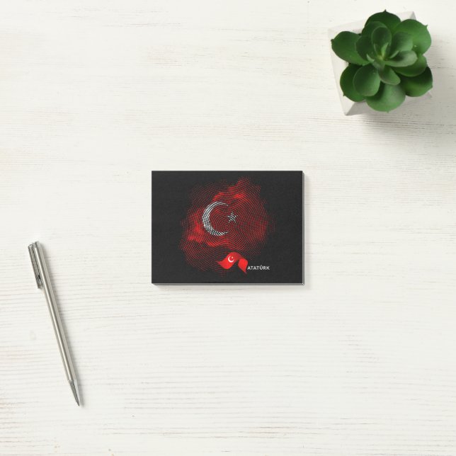Post-it® Drapeau de la Turquie (Bureau)