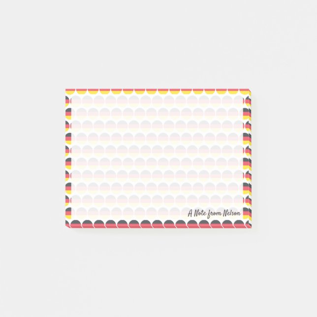 Post-it® Drapeau de l'Allemagne Emojis (Devant)
