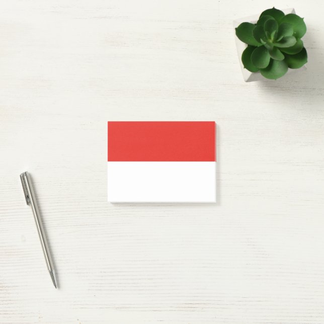 Post-it® Drapeau de l'Indonésie (Bureau)