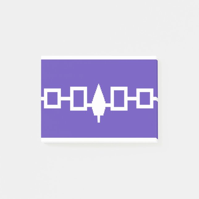 Post-it® Drapeau de Natif américain Iroquois (Devant)