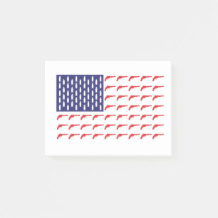 Post-it® Drapeau de révolution américain—Armes à feu