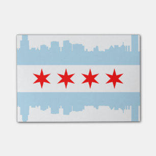 Post-it® Drapeau d'horizon de Chicago
