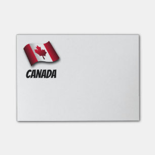 Post-it® Drapeau du Canada, étiqueté