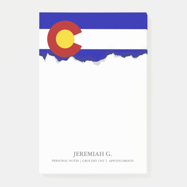 Post-it® Drapeau du Colorado (Devant)