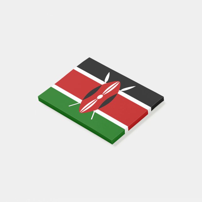 Post-it® Drapeau du Kenya (Incliné)