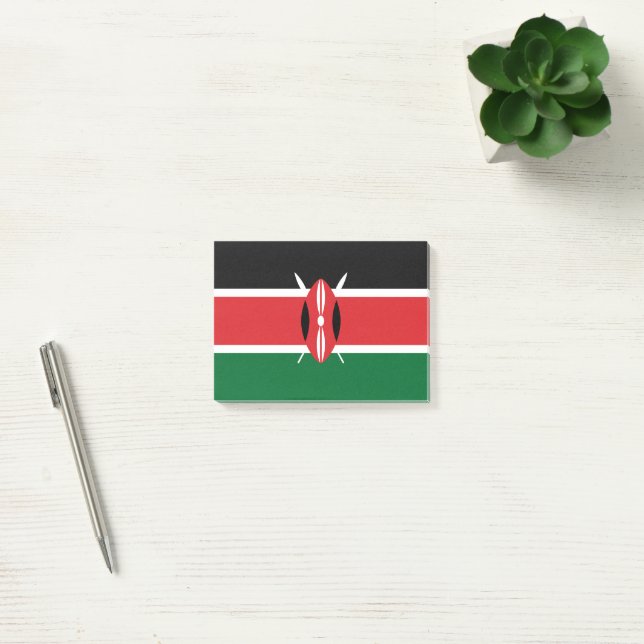 Post-it® Drapeau du Kenya (Bureau)
