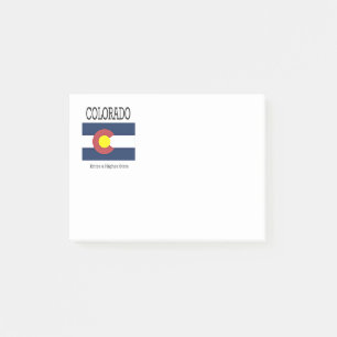 Post-it® Drapeau et slogan du Colorado