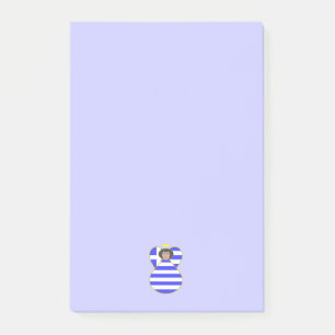 Post-it® Drapeau grec Angle Cheveux noir