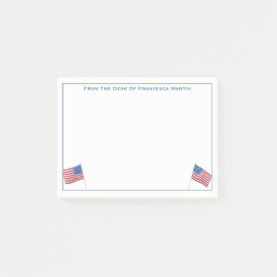 Post-it® Drapeau Patriotique Rouge Blanc Et Bleu USA Person