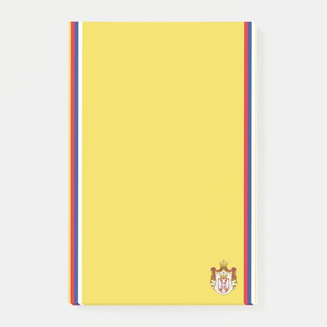 Post-it® Drapeau serbe de rayure (Devant)