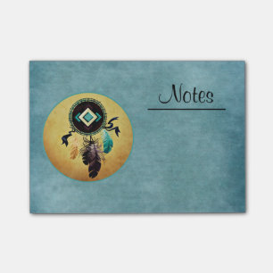 Post-it® Dreamcatcher sur un Arrière - plan bleu