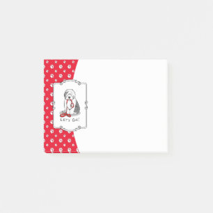 Post-it® Drôle Allons-y ! Walk Old English Sheepdog (Gris 1