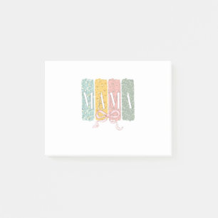 Post-it® Drôle Bow Coquette Mama Fleurs Fête des Mères