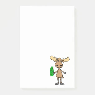Post-it® Drôle Moose mangeant Picket Cartoon