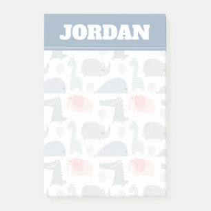 Post-it® Drôle Visage mignon Doodle Motif animal